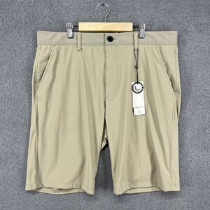 Kenneth Cole Golf Shorts Mens 36 Brown Lightweight Wicking Nylon Stretch UPF 50+